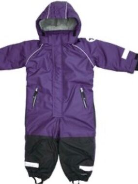 Villervalla Plum Purple Winter Overall Snowsuit Sz 116cm